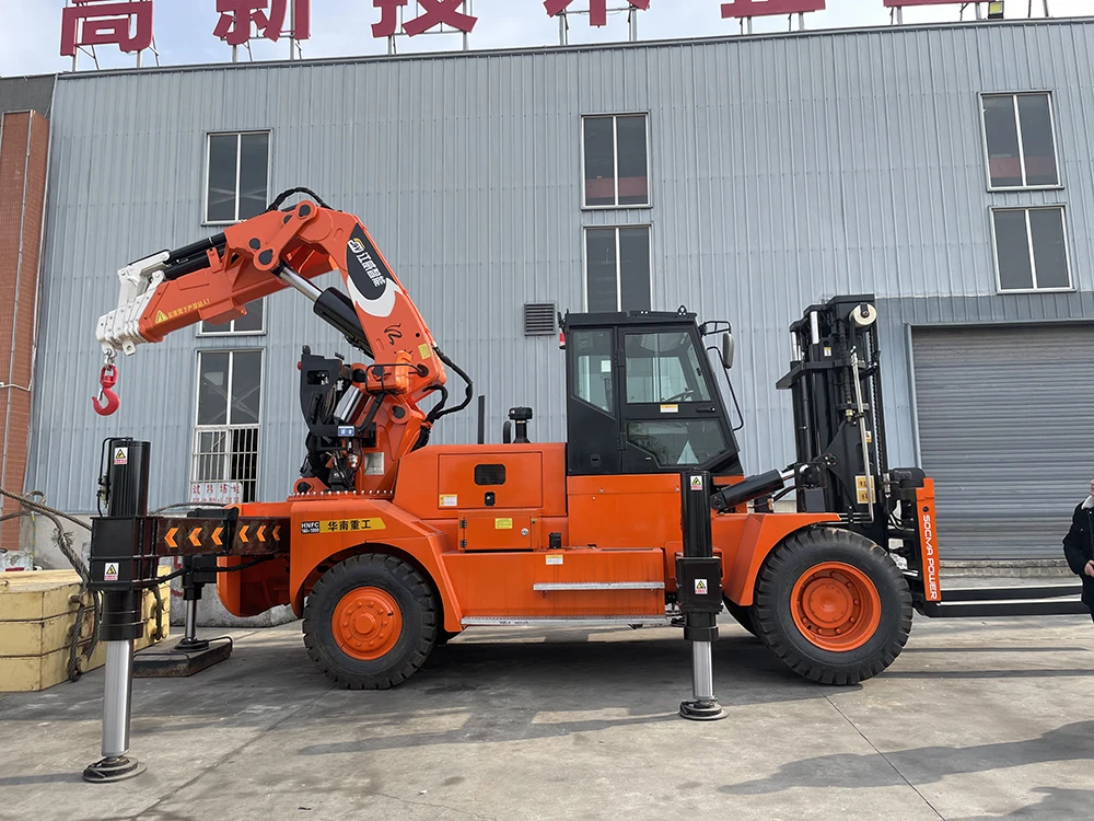 SOCMA Heavy Duty Forklift HNFC120-450 Crane Forklift Truck 12t forklift