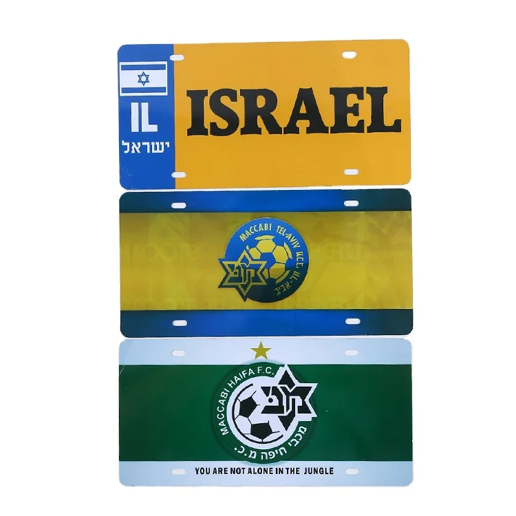Wholesale Custom Decorative Durable Flat Prints Blank Metal Aluminium Car Sublimation License Plates