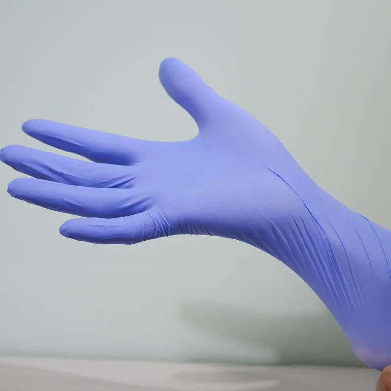 En455 EN420 En374  latex free disposable nitrile glovees powder free for  EU blue / white / black / pink available