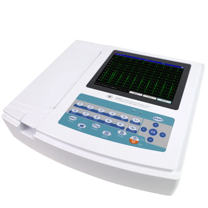 Newest CONTEC ECG1200G Ecg Machine with Interpretation Ecg Bedside Patient Monitor