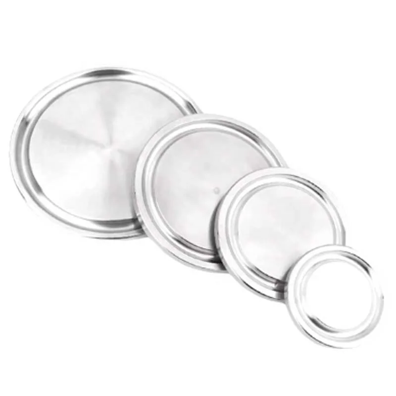 High Quality Stainless Steel 304 316 Sanitary Blind Quick Installation Blind Sanitary Clamp Plug Fittings