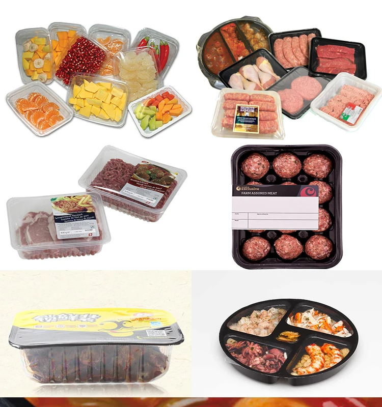 Промышленные продукты быстрого приготовления Упаковщик лотков Быстрой Еды лоток машина запечатывания карта empacadora al в гостинице