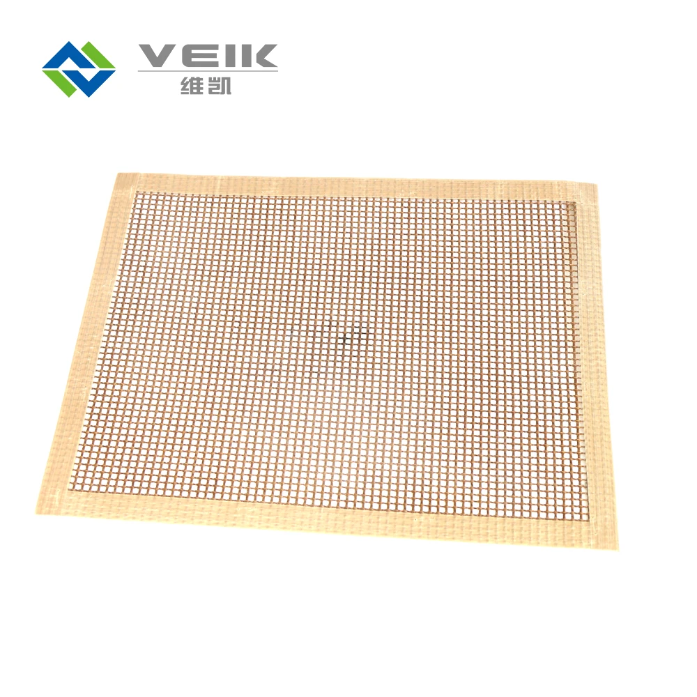 Easy clean non-stick bbq set grill mesh mat for use on charcoal and gas cooking grills mat