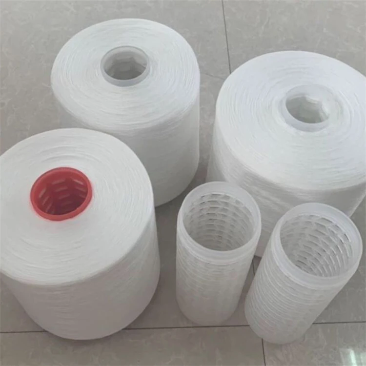 Eco-friendly GRS Quality Wholesale Poliester Recycled Ring Yarn for Knitting Weaving Sewing