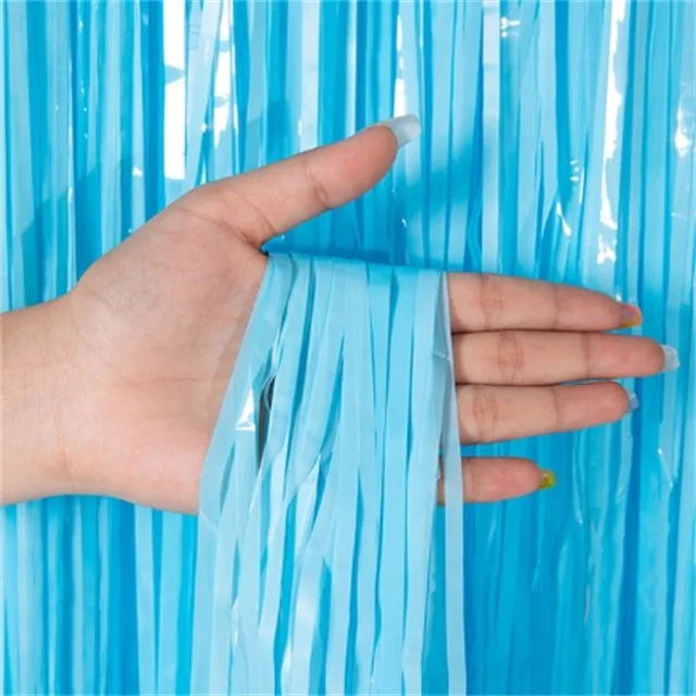 Rainbow Foil Fringe Curtain Macaron Curtains Photo Booth Backdrop for Wedding Birthday Baby Shower Christmas tinsel curtain