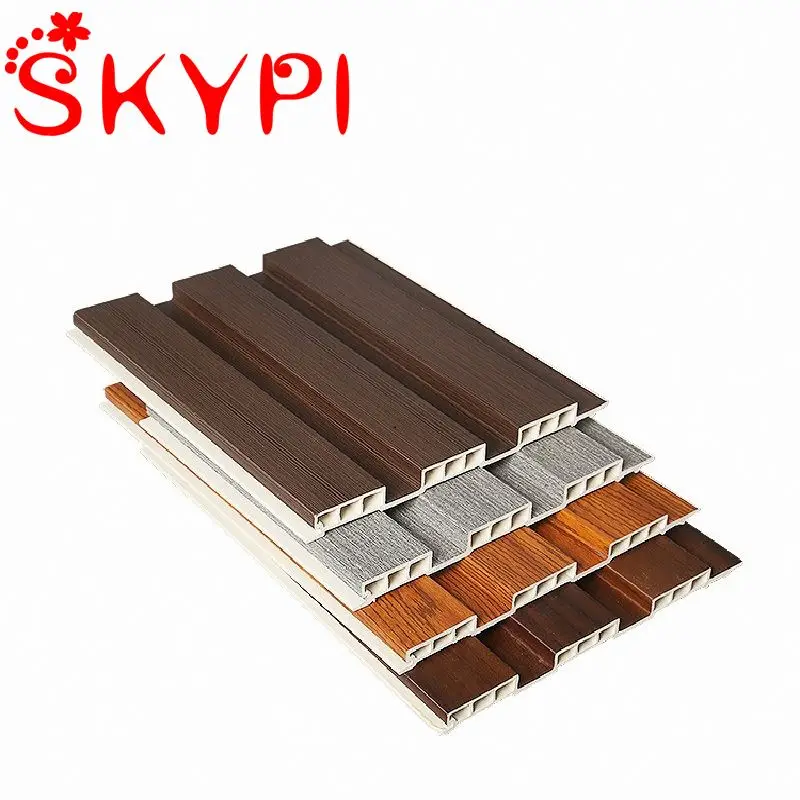 Композитный декоративный интерьер ПВХ глянец Черный лист панели крыши 3 4