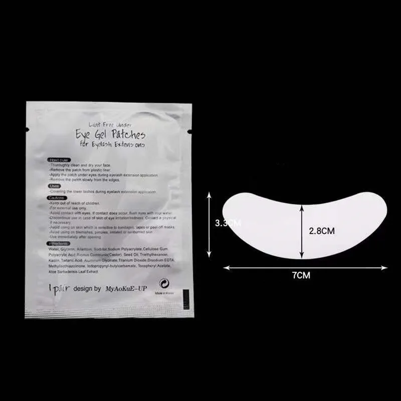 
Eye patches for eyelash extensions eyelash patch free gel eyelash pads eye gel patch 