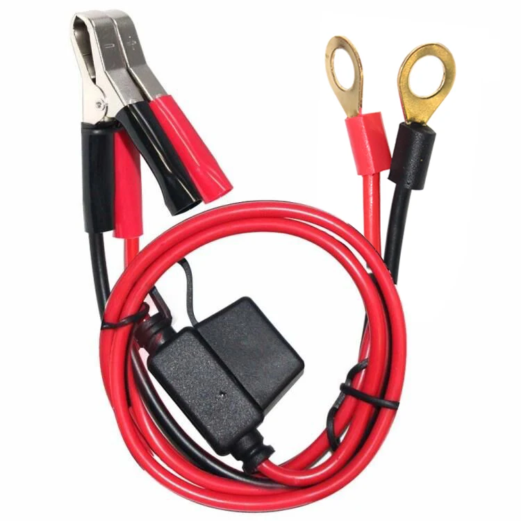 12 ~ 24V SPT-2 16 AWG SAE Аллигатор зажимы типа «крокодил» (провод кабеля DC провода для запуска АКБ от внешнего