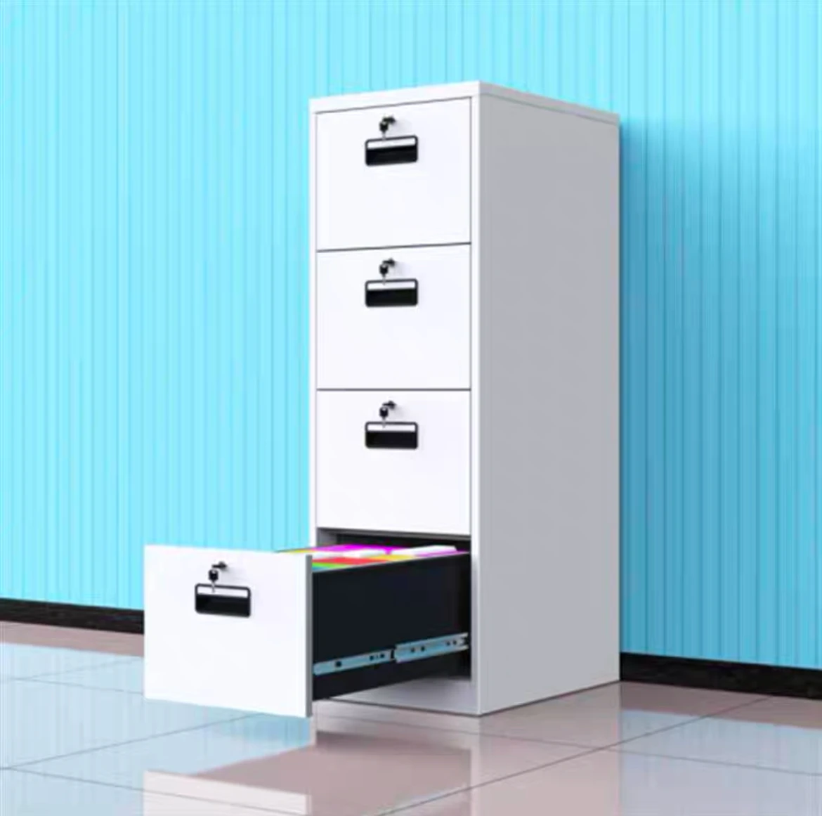 4 drawer file cabinet with lock fireproof steel filing cabinet steel 4 drawer drawer cabinet office furniture