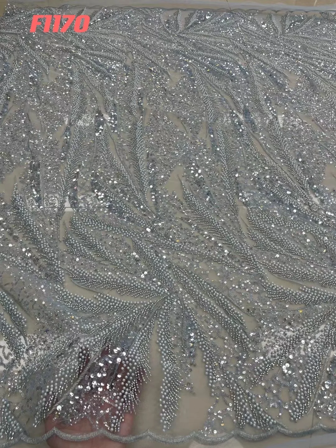 Handwork indonesia korea dubai rhinestone crystal bridal purple sequin luxury embroidered evening dress 3d beaded lace fabric