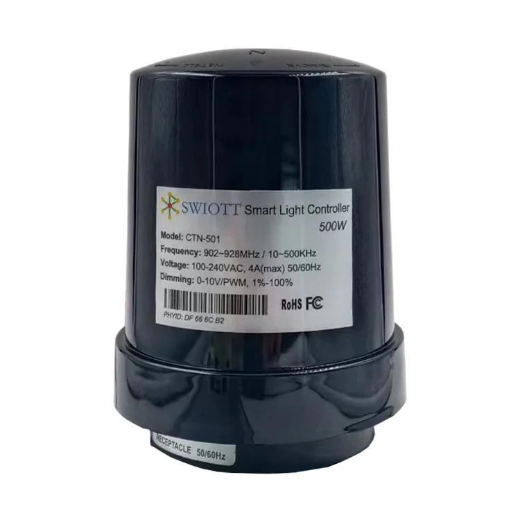 CTN501BL IP66 PLC + LoRaMesh Гибридный умный уличный фонарь NEMA контроллер монитор утечки фотоэлемент оптический контроль затемнения