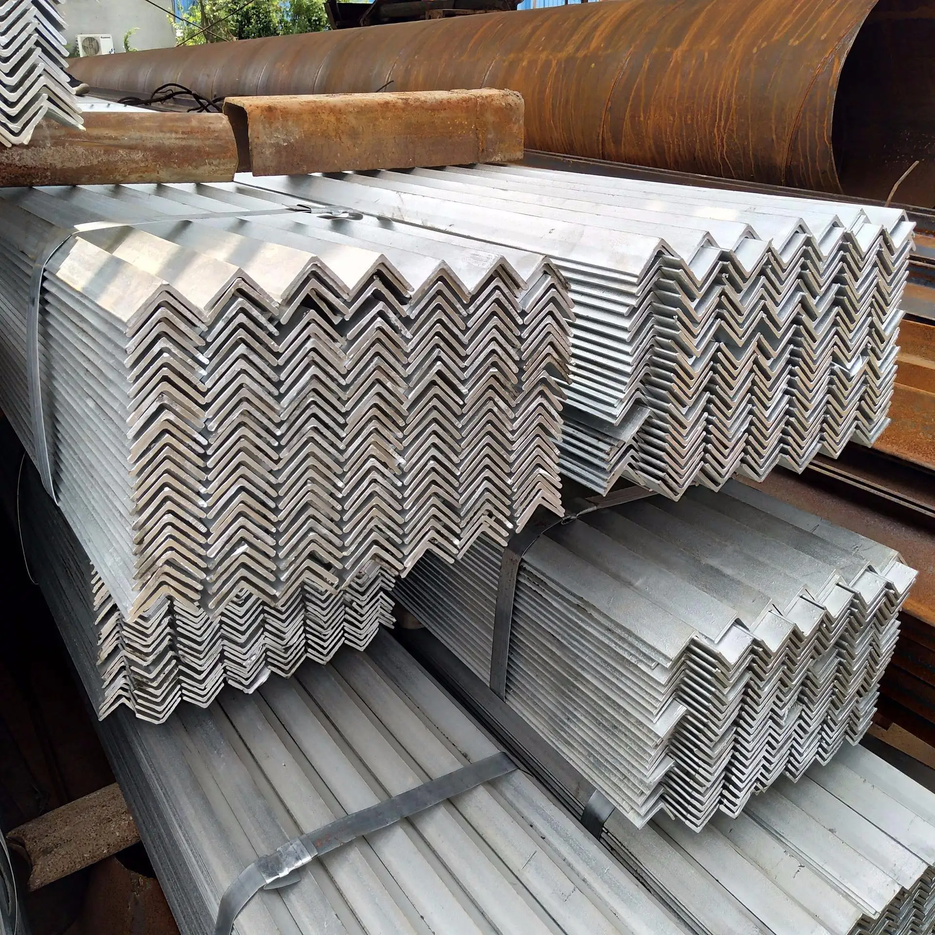 ASTM A36 Mild Bridge Building 80x80mm Hot Rolled carbon steel angle bar