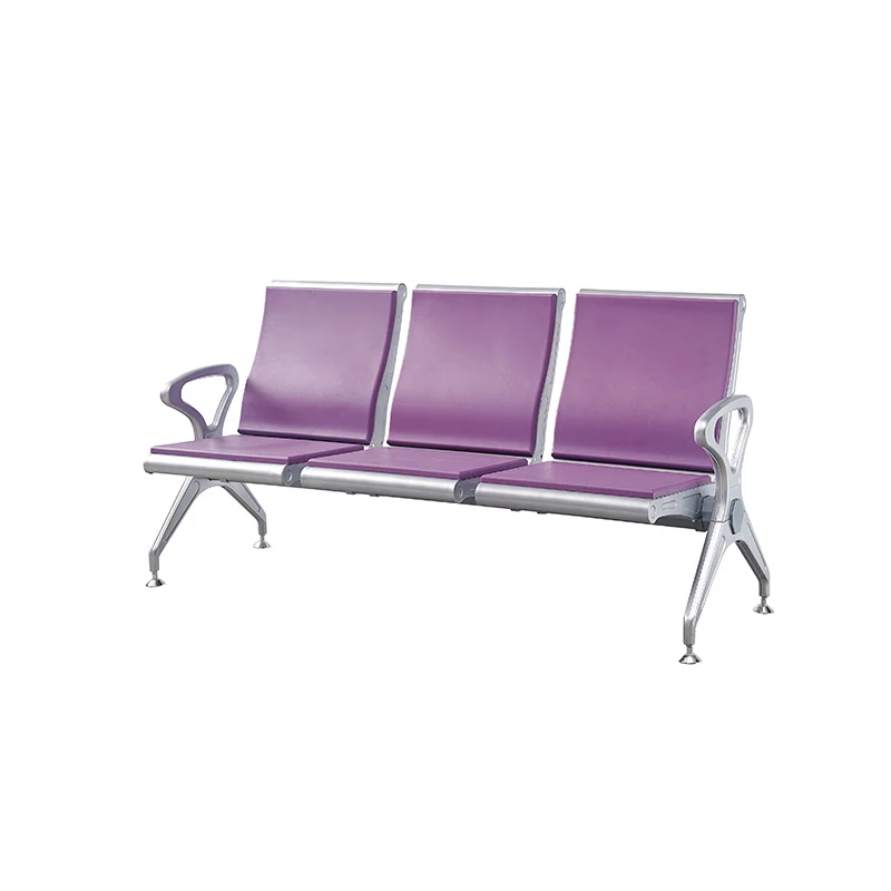 New product Hot sale 3~5 Seat Pu Foam Aluminum Material Airport Chair Hospital Waiting Chair For Public Area