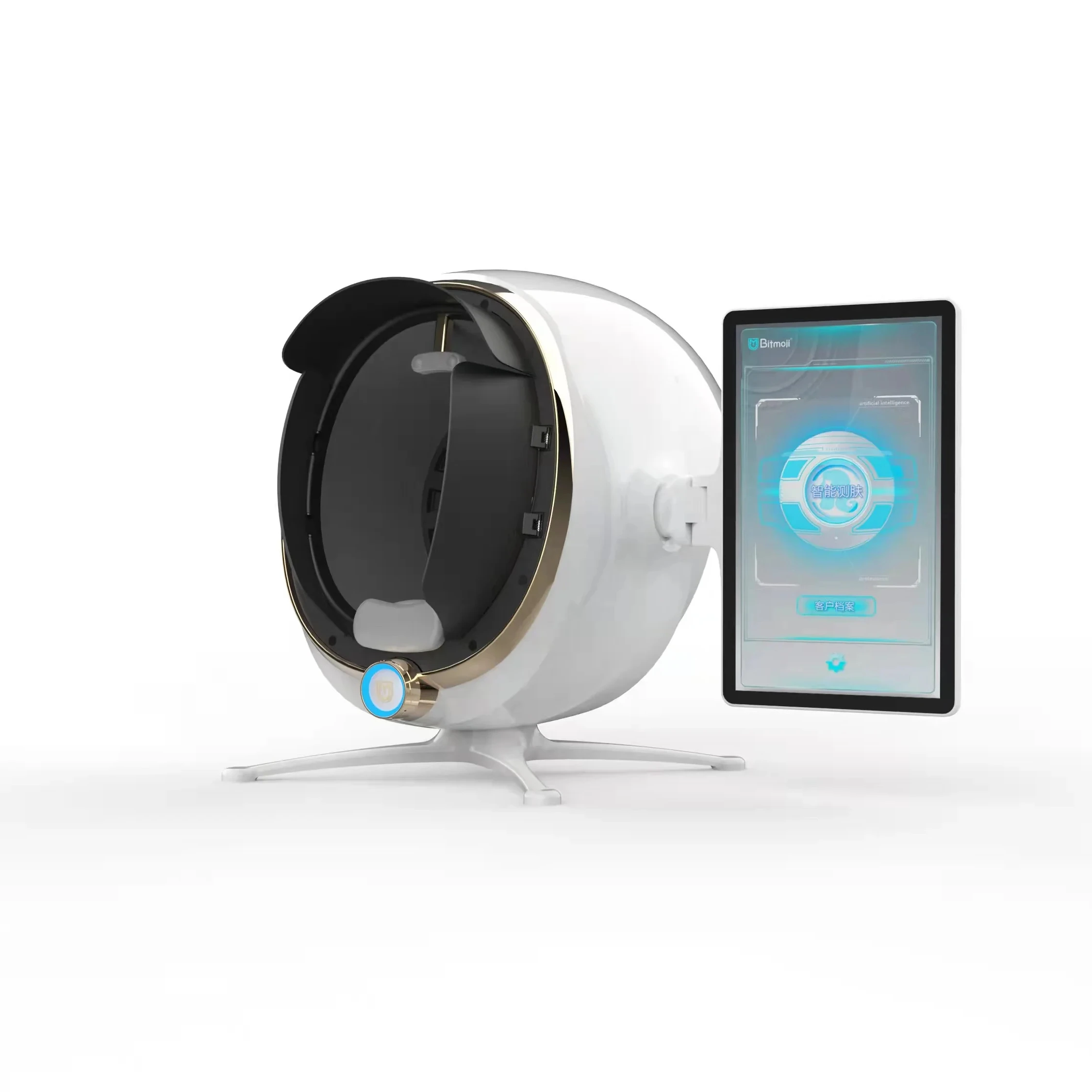 AI smart imager with eight spectral imaging functions, professional analysis of facial skin problems 3D skin analyzer machine