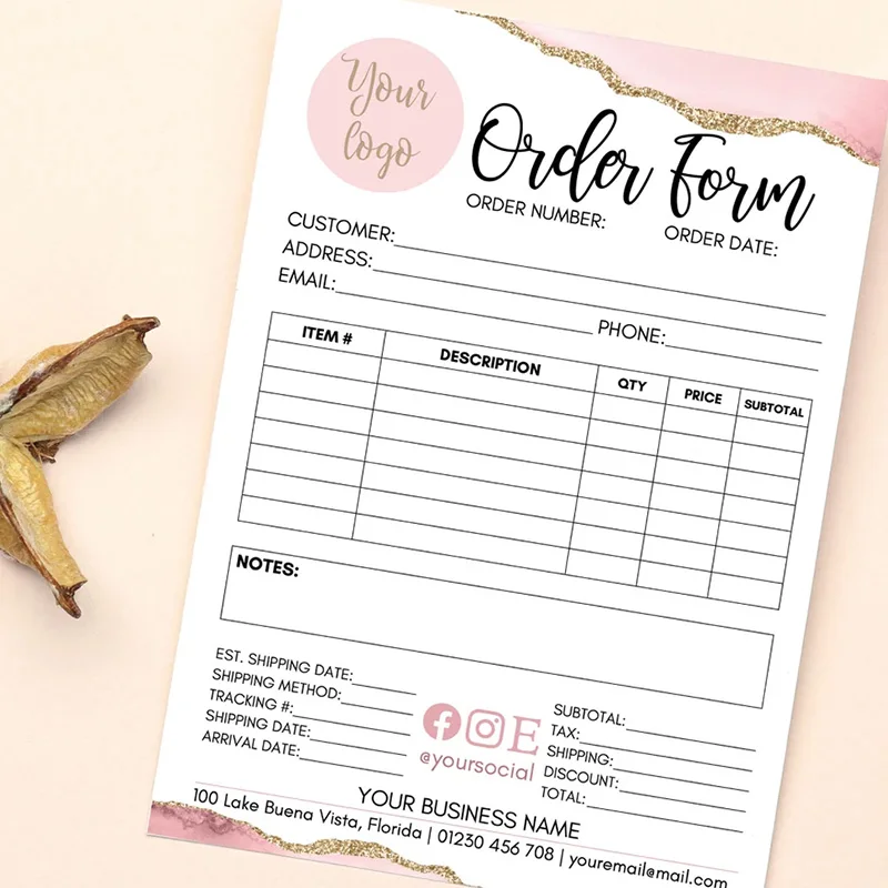 Wholesale Custom Carbonless Bill Receipt Book 2Part 50Sets Sales Book For Commercial Paper