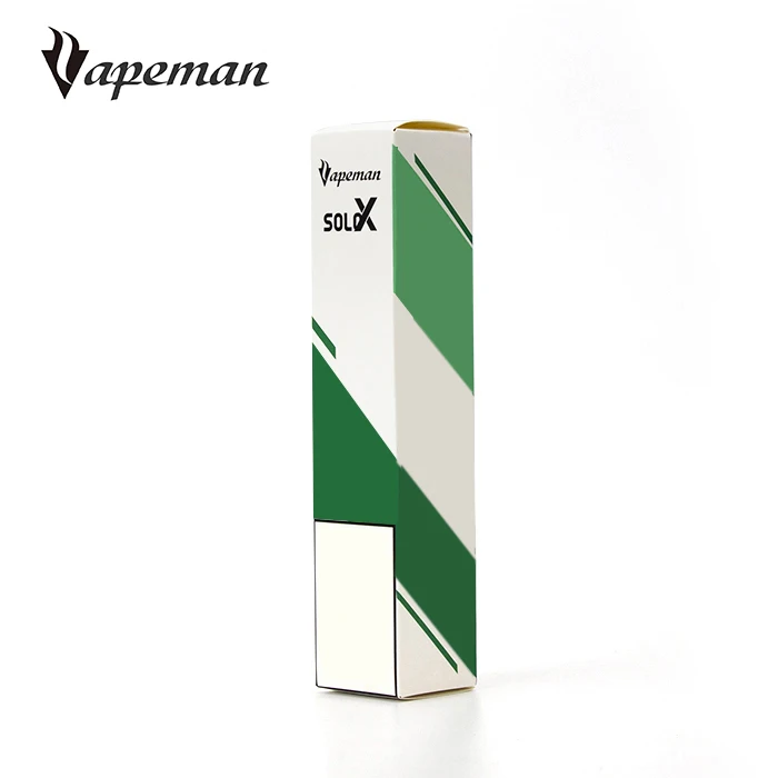  Упаковка электронной сигареты от производителя одноразовый вейп pod Vapeman Solo X набор для вейпа коробка печати логотипа на