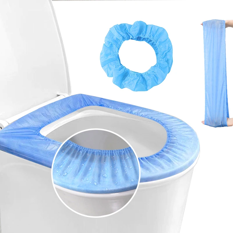 Disposable Toilet Seat Cushion With Thickened Non-Woven Fabric Toilet Seat Ring, Portable In Seat Cushion For Tourist Hotels