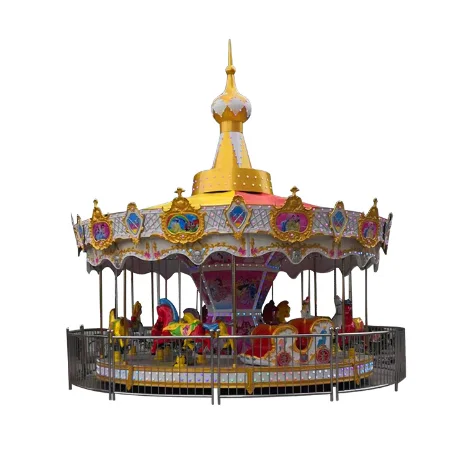 Large Miniature Small Three Person Horse Double Decker Floor 6M Diameter Mini 3 4 6 7 8 10 12 16 24 25 30 Seat Carousel Rides
