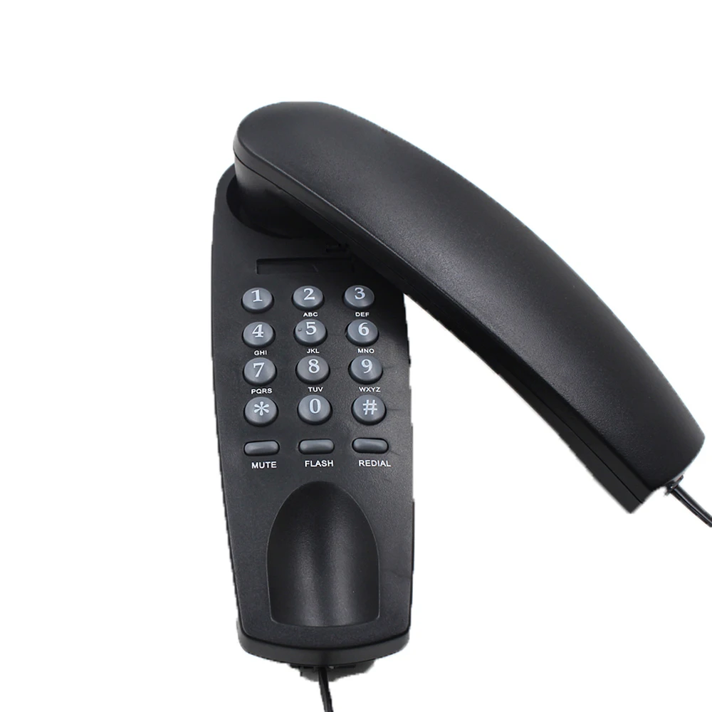 desktop small wall-mount mini landline telephone slimline phone set