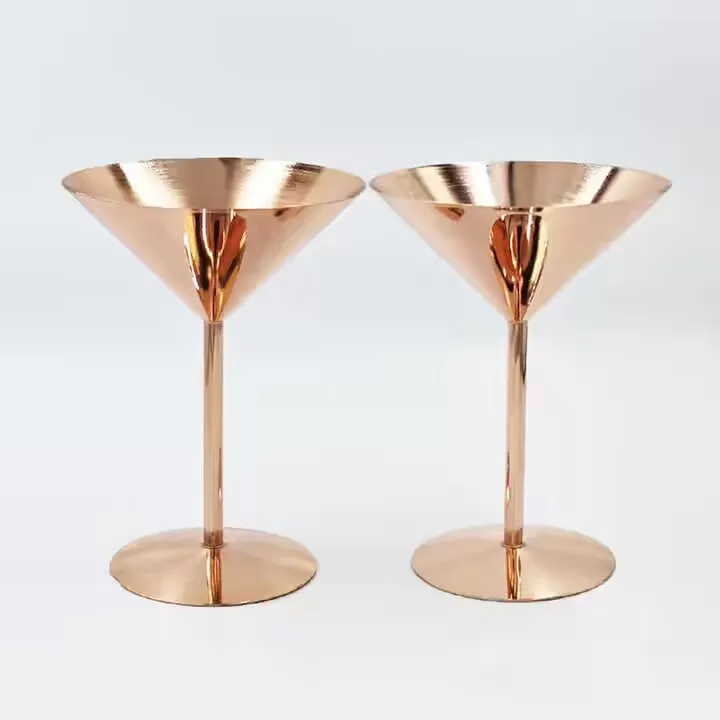 Stainless Steel Rose Gold  Black Silver Unbreakable 500ml Large Metal Red Wine Goblet Glass for bar tools