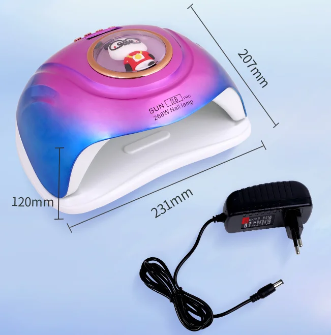 Fashionable Cute Nail Lamp with Cartoon Pig Tiger Panda Design for Curing Polish Gel High Power Nails Art Manicure Tool