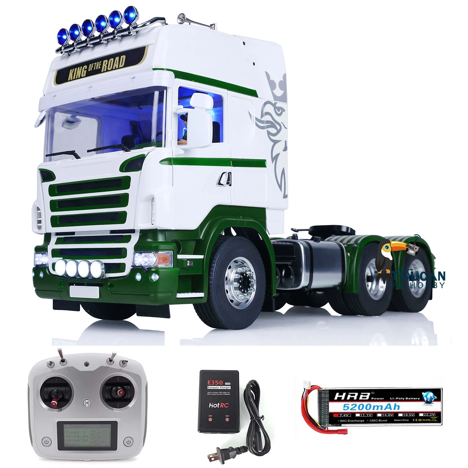 Лесу 1/14 6x6 RC трактор RTR Модернизированный Собранный окрашенный контроллер для Toucanhobby Tamiyaya Машинки Игрушки мальчик Thzh1486