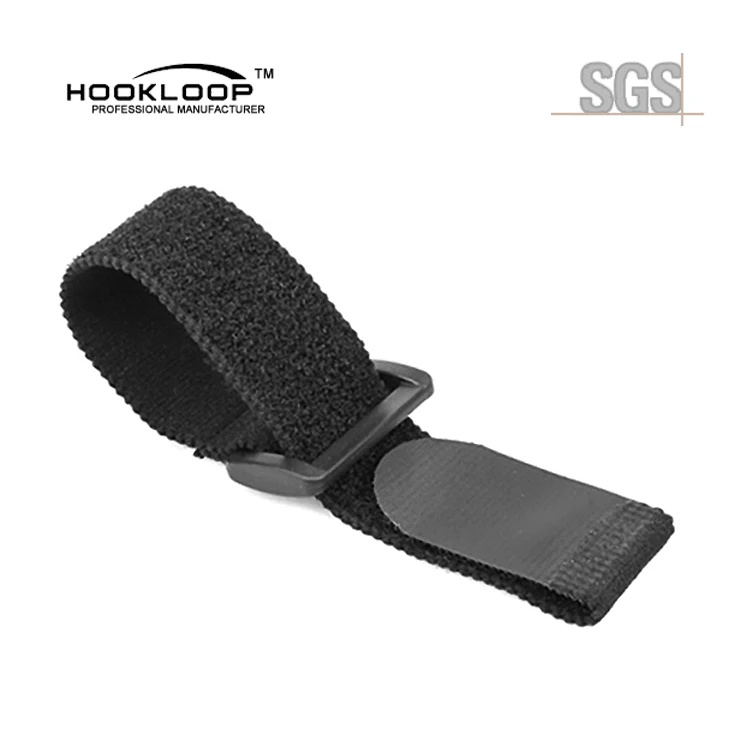China Manufacturer Custom Size Elastic Hook And loop Strap Soft Adjustable Bike Strap Cable Tie