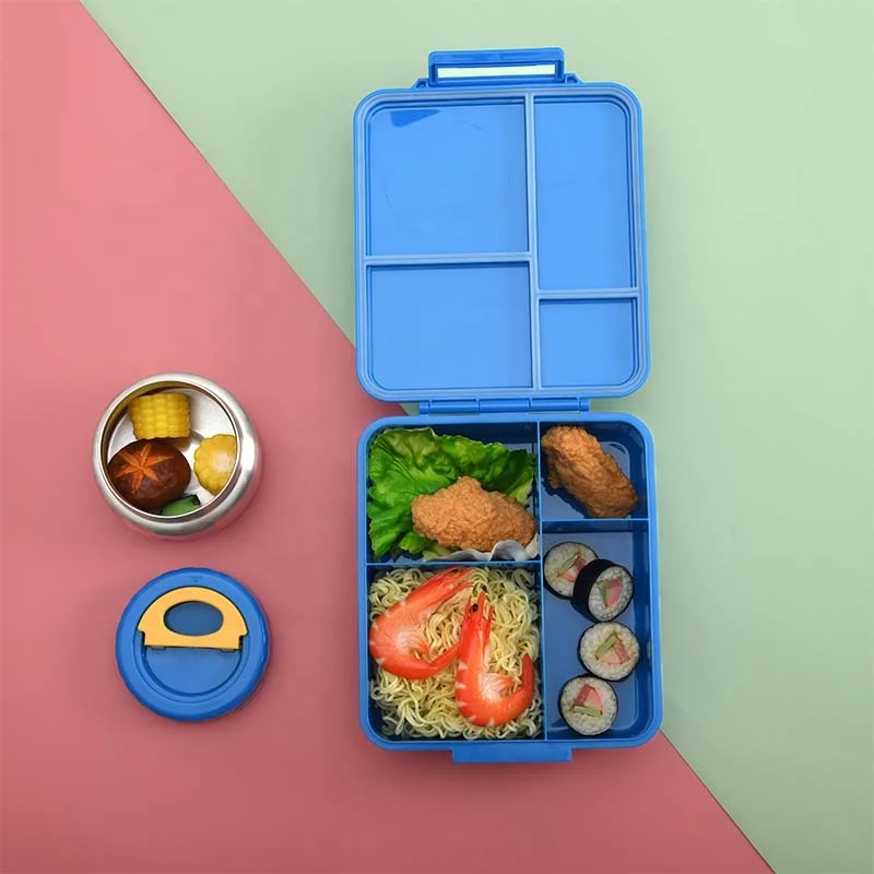 Aohea BPA-Free Baby Lunch box Food Container for School Lunches Microwave Safe Style Compartment Kids Bento Box