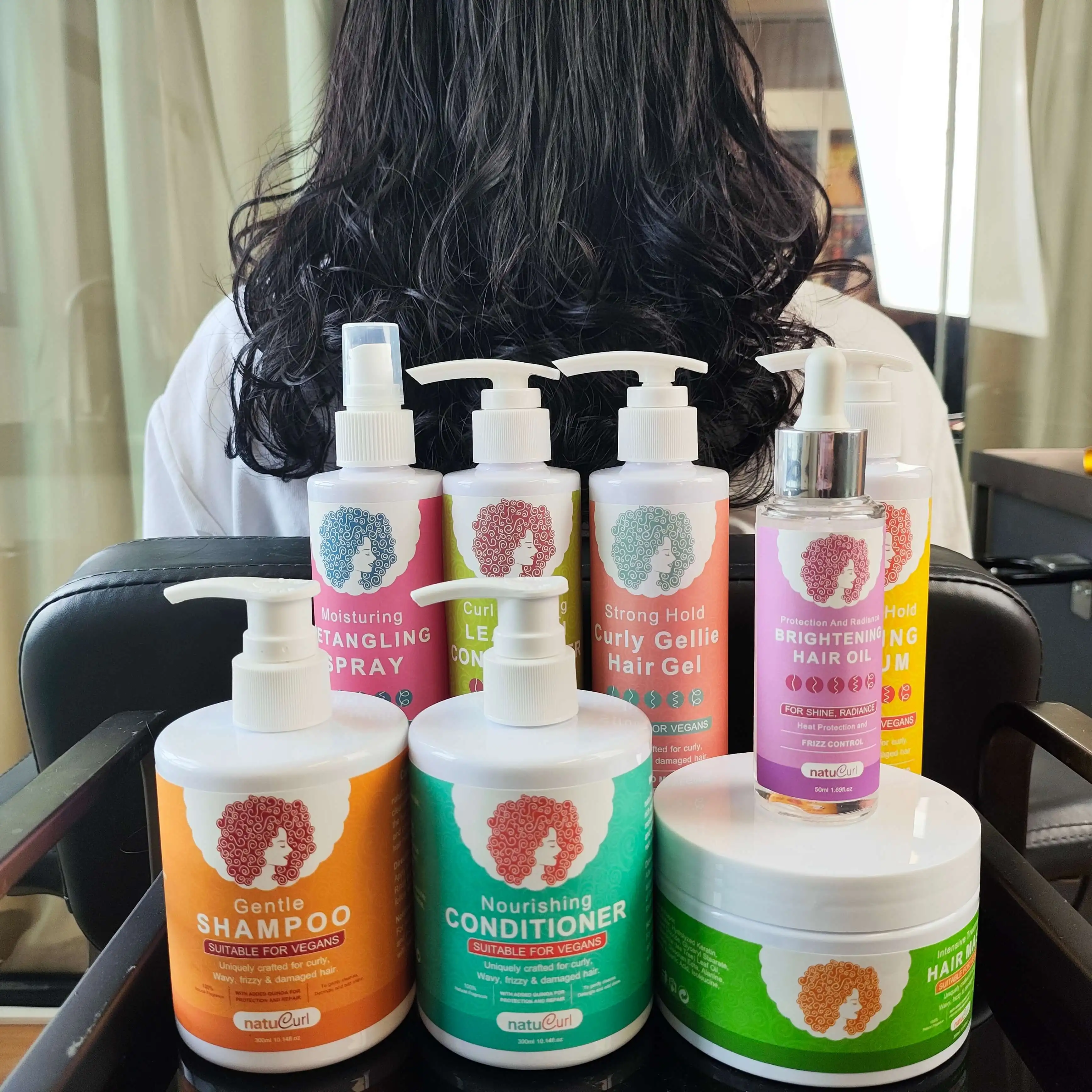 Custom Logo Chemical-free Organic Hair Care Curly Hair Oil for Deeply moisturizes and Repairs damaged hair