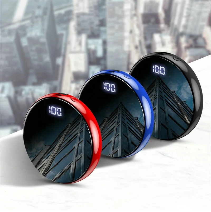 2023 New Arrivals Custom Smart Wallet Power Bank Portable Fast Charging 8000mAh Mini Specular Power Bank For Mobile Phones