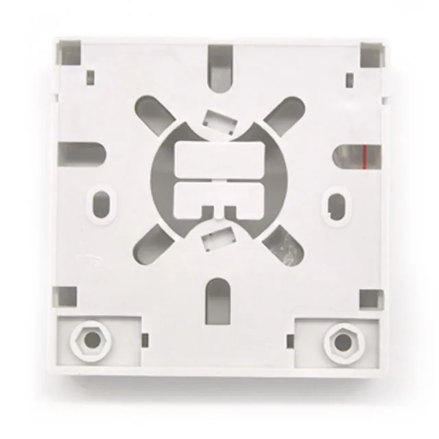 2 Ports Fiber Optic Termination Box Panel FTTH Wall Outlet with SC Adapter