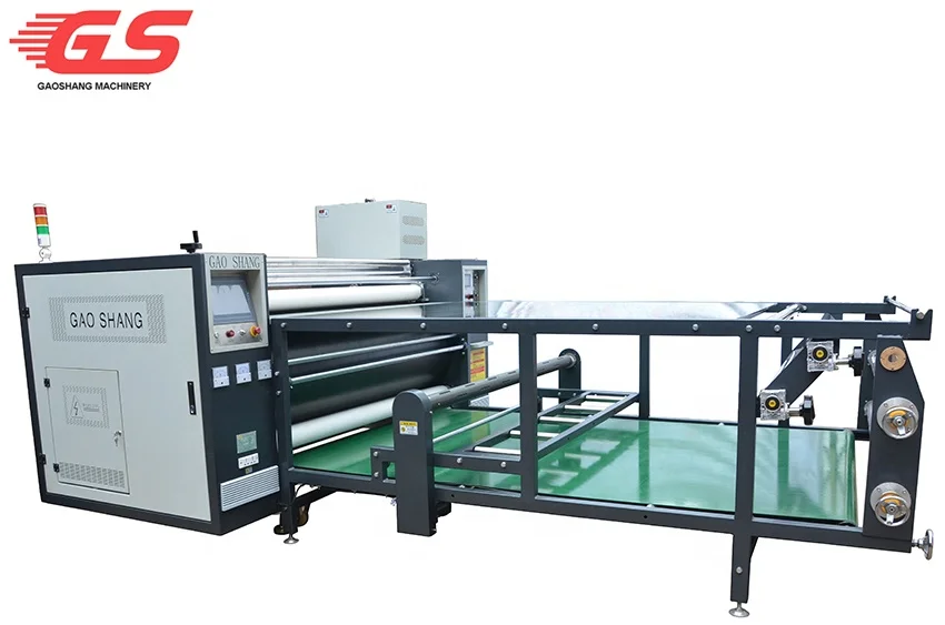 Gaoshang 1700mm Automatic blanket alignment multi-functional oil drum heating digital printing sublimation heat press calandra