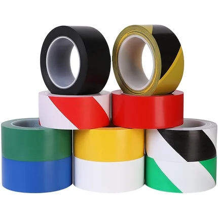 Yellow Color Marking Hazard Underground Colorful Industrial Pvc Warning Floor Self Adhesive