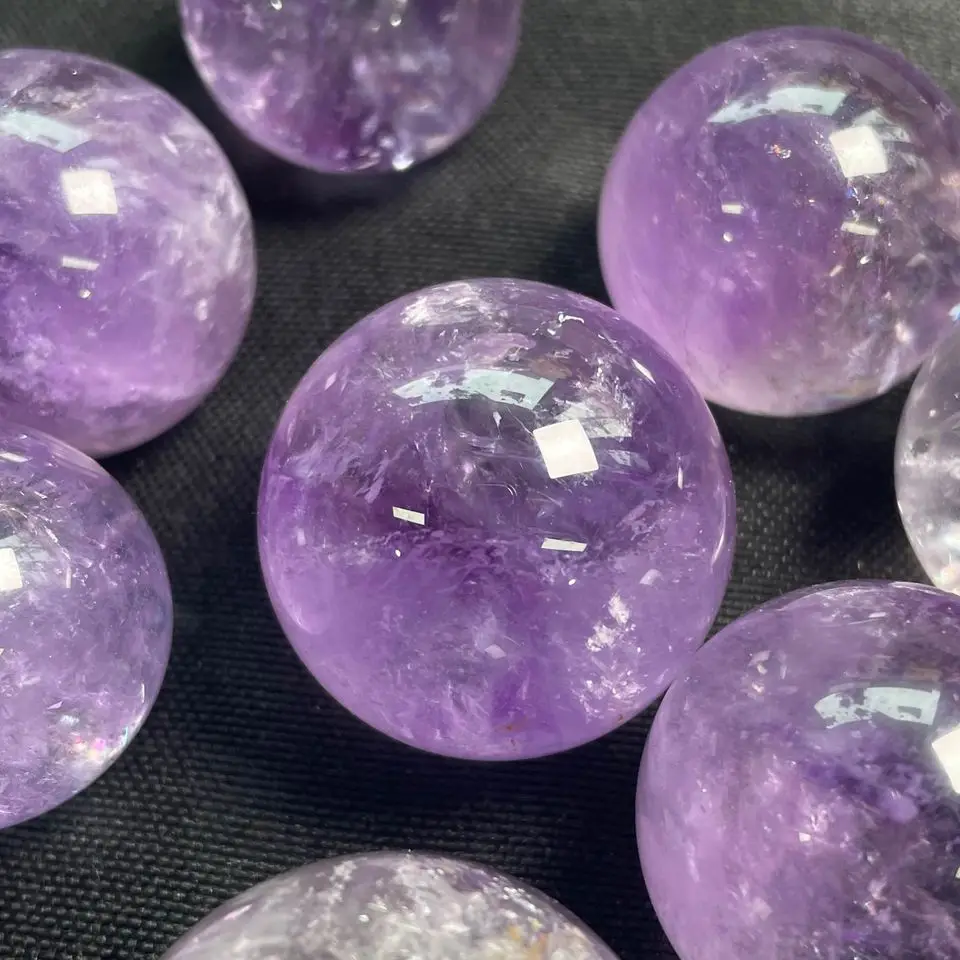 Wholesale Light Amethyst Spheres Amethyst Geode Spheres for Unique Decor and Meditation