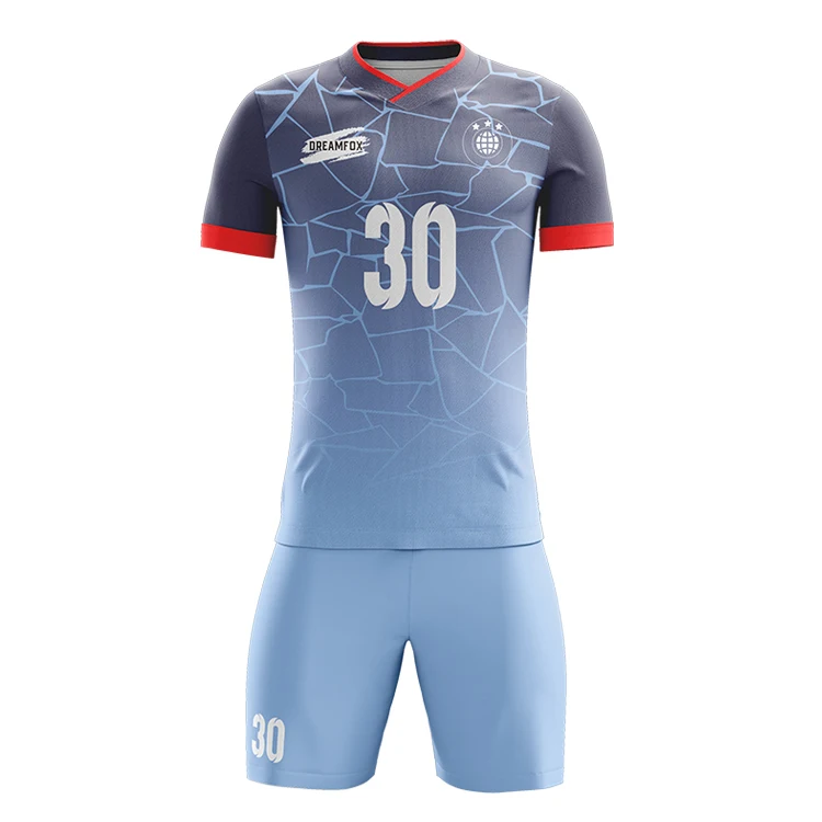 custom design black and red soccer jersey for team