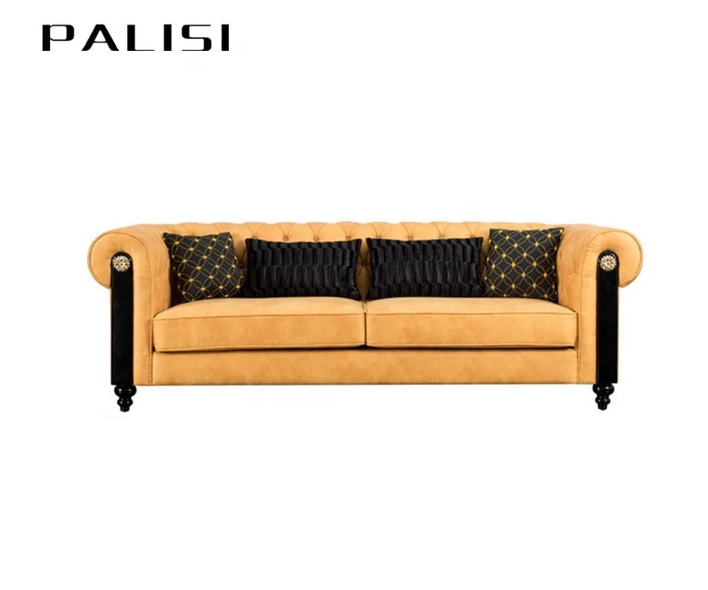 Luxury Arabia Villa Sofa Furniture Set Deluxe Living Room Tufted 321 Sofa Set New Model Indian Design Couch Set