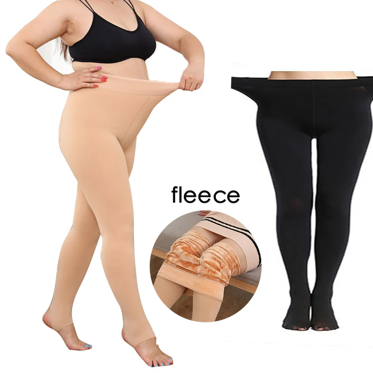 Y9720-winter 2022 женские чулки колготки флис большие размеры