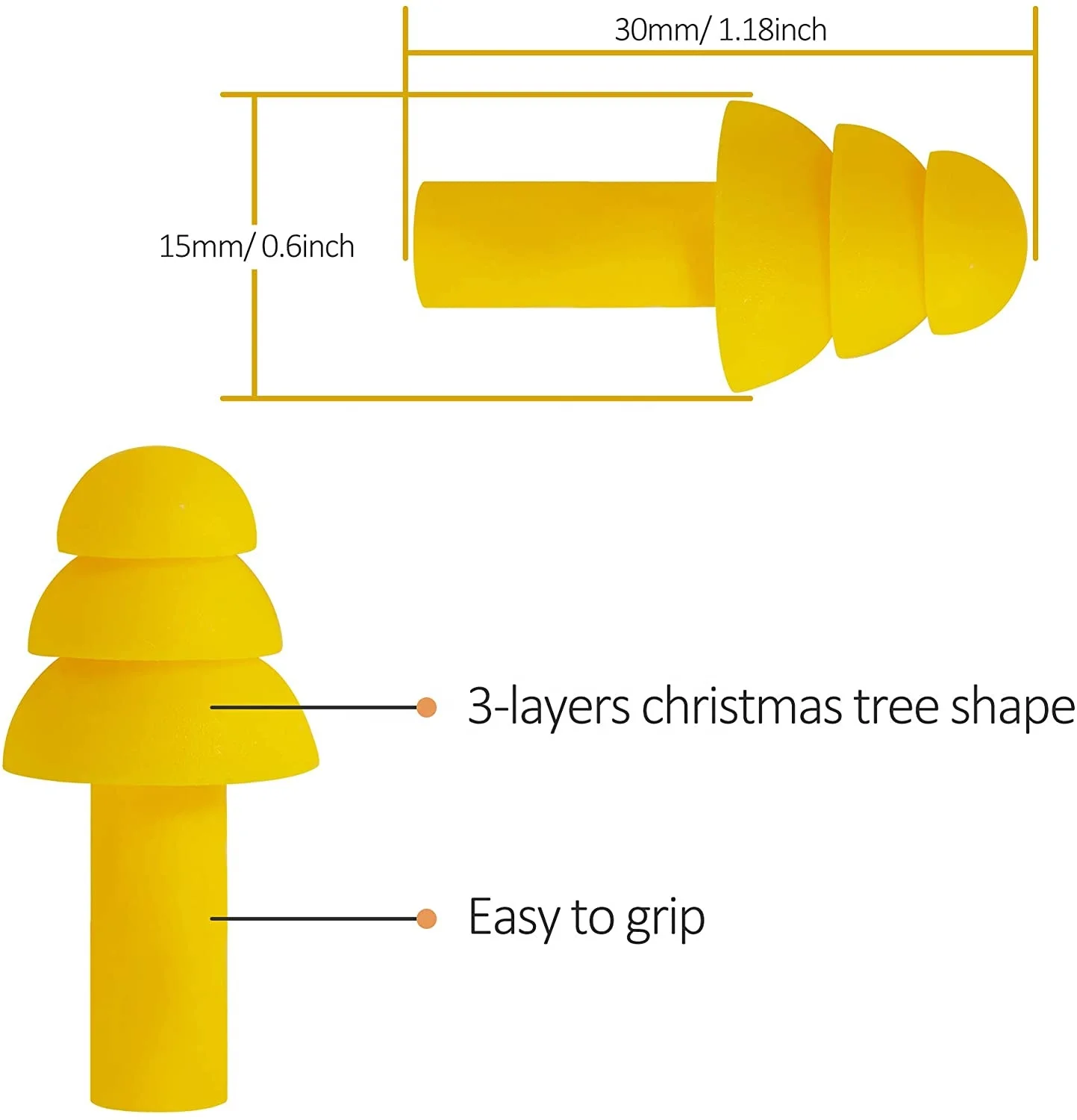 Wholesale Waterproof Ear Plugs for Sleep Soft Silicone Reusable Earplugs for Sleeping Noise Cancelling 4 Pairs