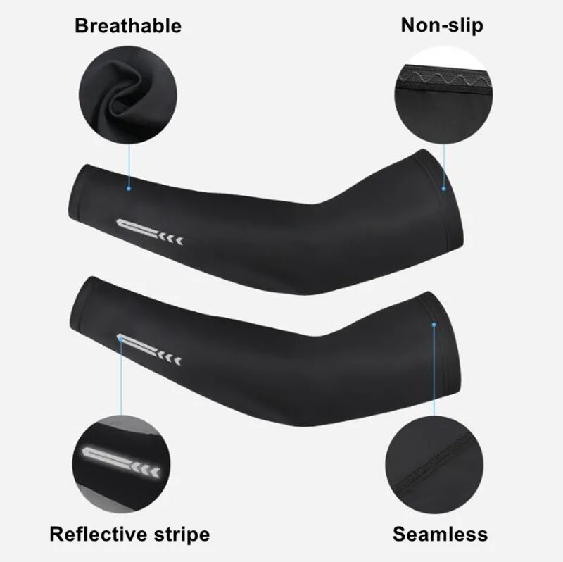 Лидер продаж спортивные рукава на руку для мужчин и женщин защиты от солнца предплечья Компрессионные Рукава