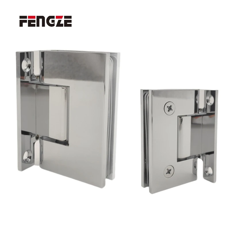 Fengze Stainless Steel Frameless Glass Door Pivot Screen Glass Shower Door Hinge Sliding Door Hardware
