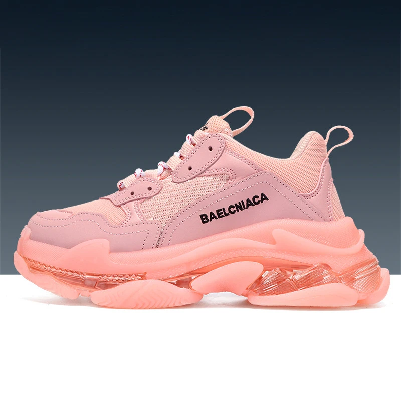 High Quality Luxury Famous Brands Designer Men Women Sports Triple S Chunky Trainers Sneaker Shoes