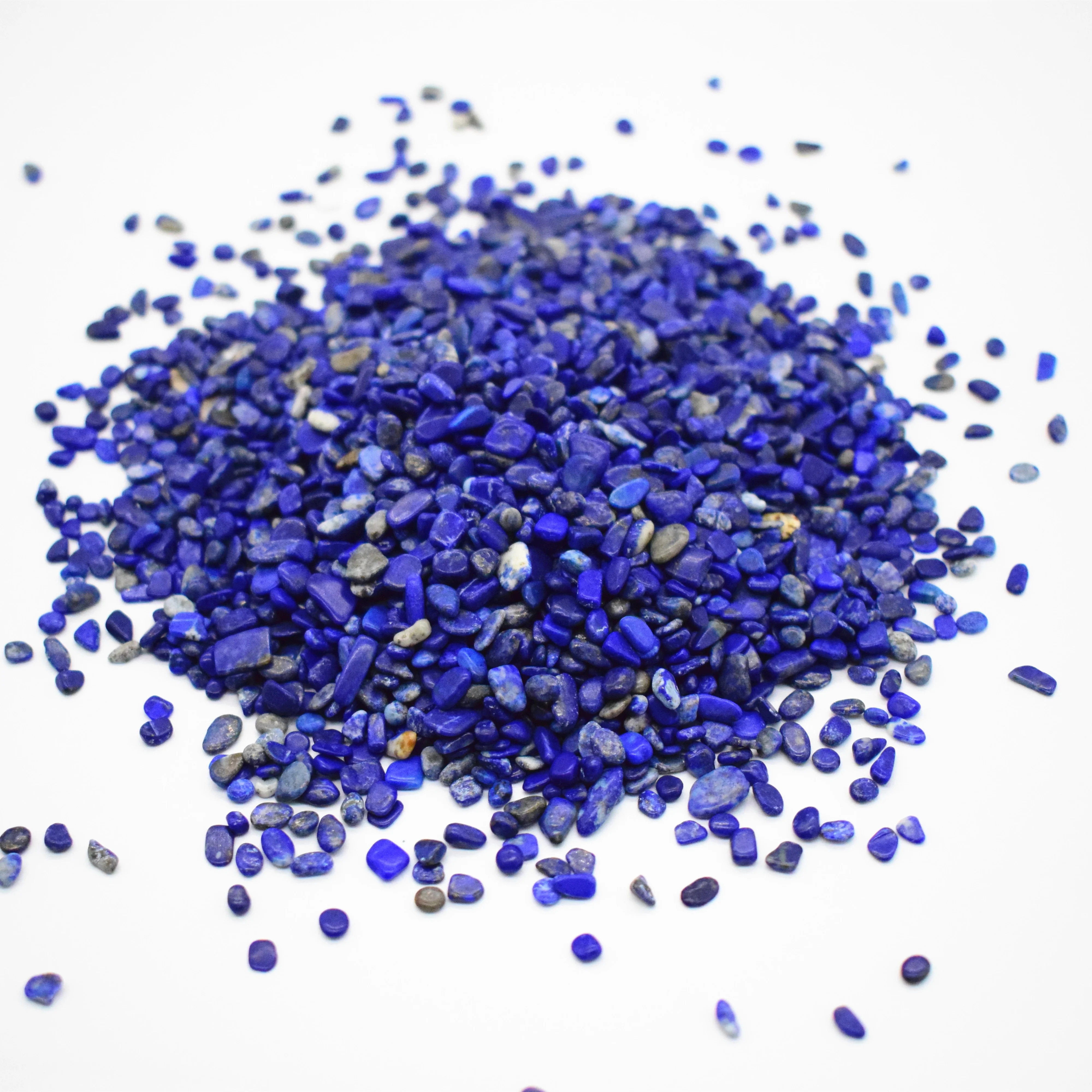 Bulk Wholesale Additive Crystal Tumbled Stone Lasurite Gravel For Decoration