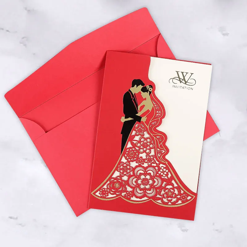 
Nepali marriage invitation card korean / myanmar / chinese customised wedding invitation card 