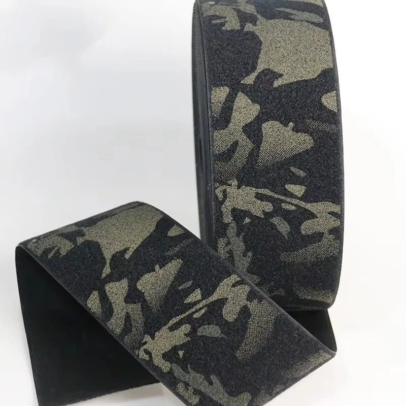 Used for uniform machined clothing and accessories 100% nylon hook and loop camo magic custom pattern sewn in nylon Velcroes