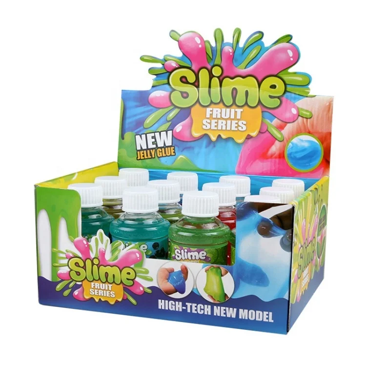 Snot glue Mineral water bottle sand wave glue magic clay handmade DIY Peplaydough Slime