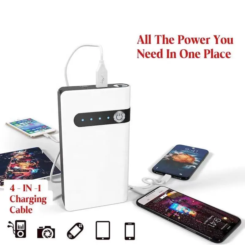 Multi-capacity Emergency Vehicle Tools Portable Car Jump Starter Power Bank 6000mAh 8000mAh 10000mAh