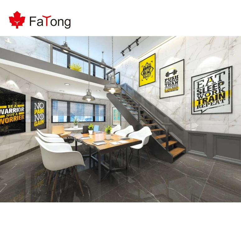 Foshan Fatong полностью полированная глазурованная мраморная плитка из древесного угля фарфоровая плитка для дома дизайнерская плитка с эффектом унитаза 1x1 м