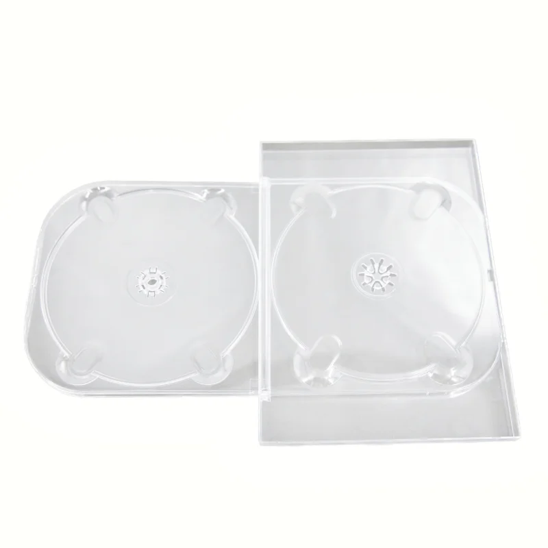 9mm Standard DVD Holder Case CD Jewel Case Double CD DVD Duplication Digital Plastic Packaging Case