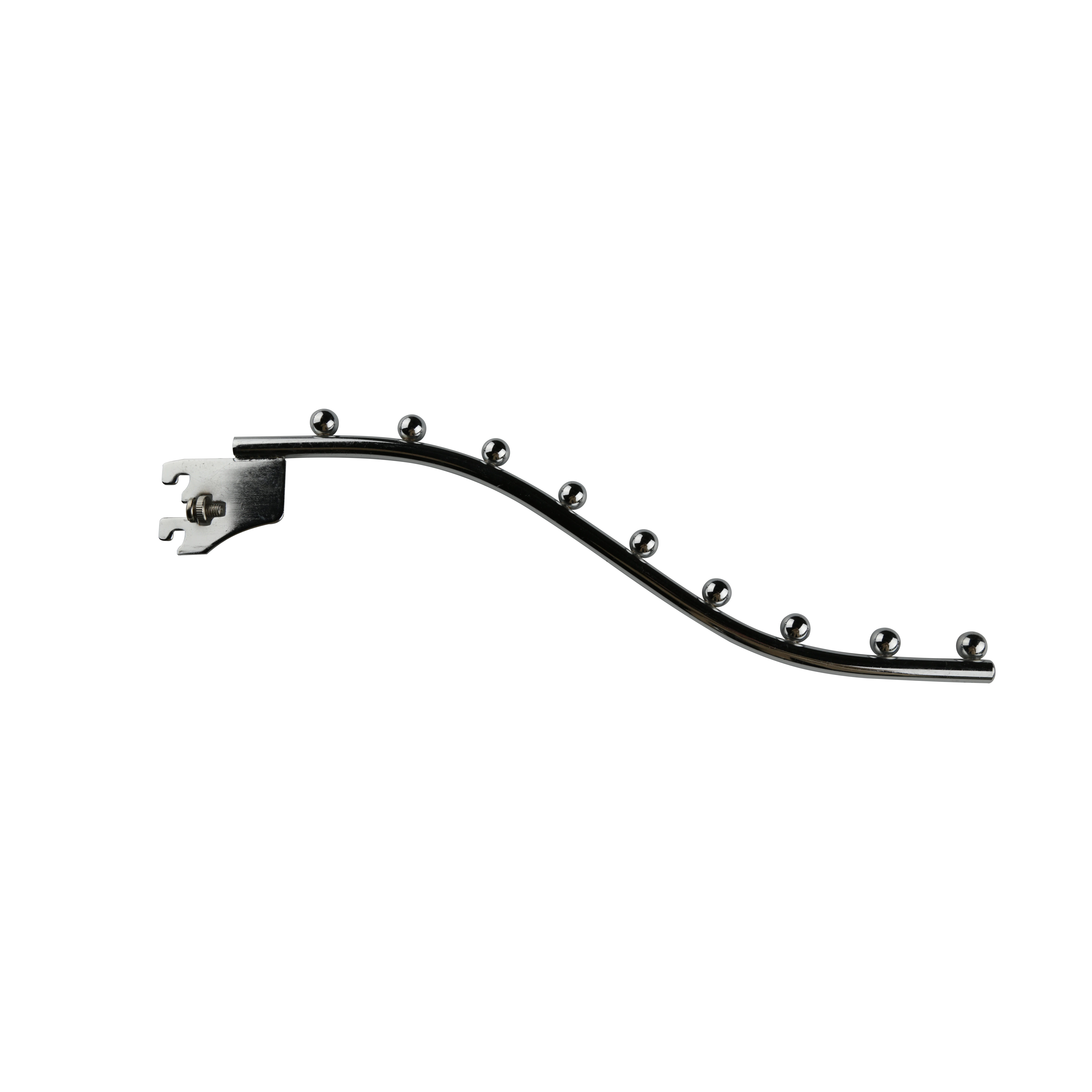 supermarket hardware metallic hanging double hook peg board display hook for grid panel