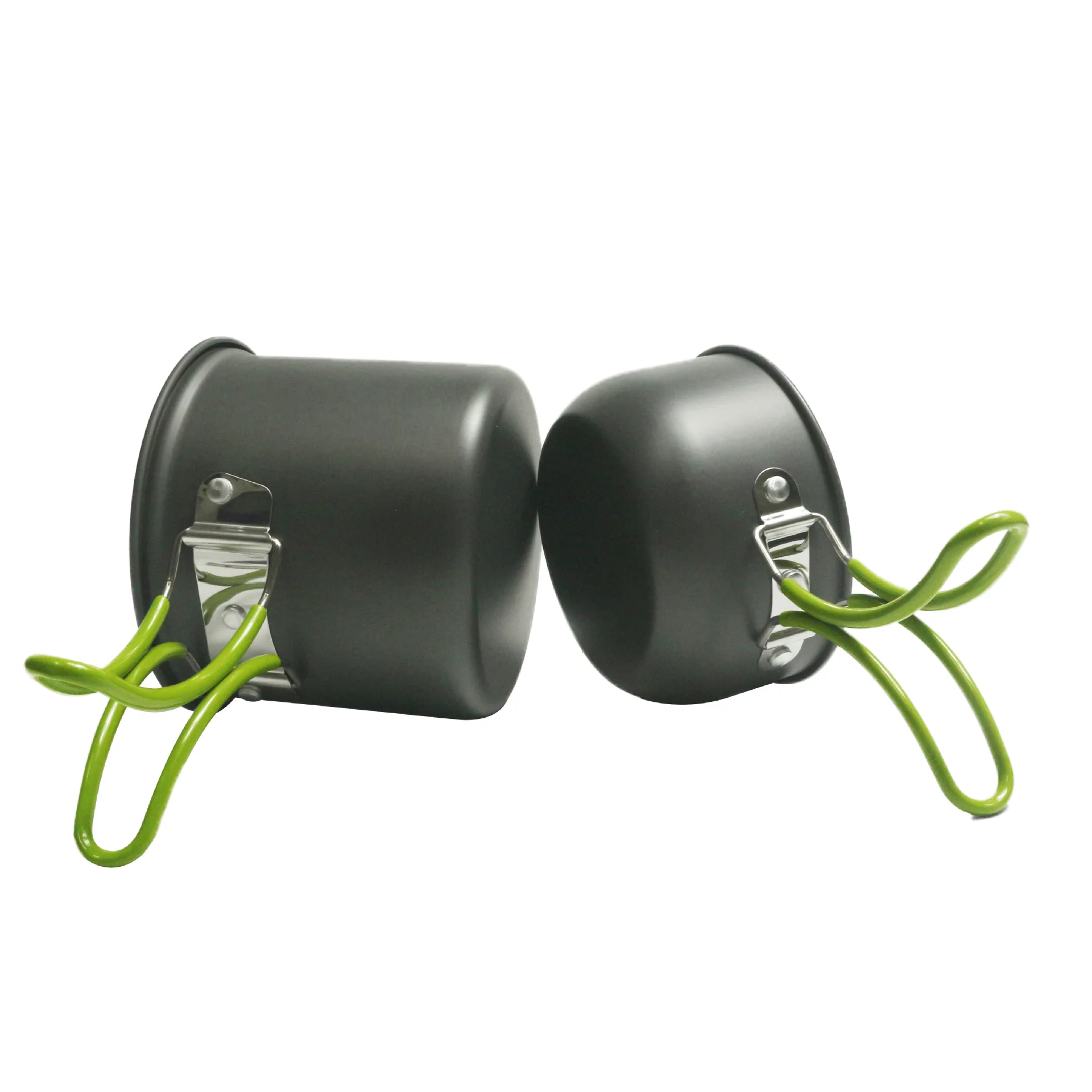 Outdoor set of pots and pans for 1-2 people portable camping cookware with utensils